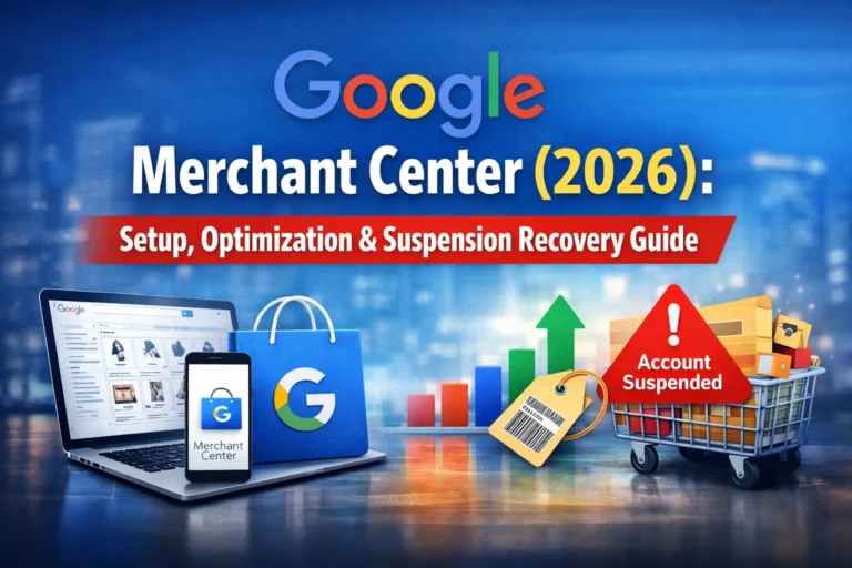 Google Merchant Center (2026): Complete Guide to Setup, Optimization & Suspension Recovery