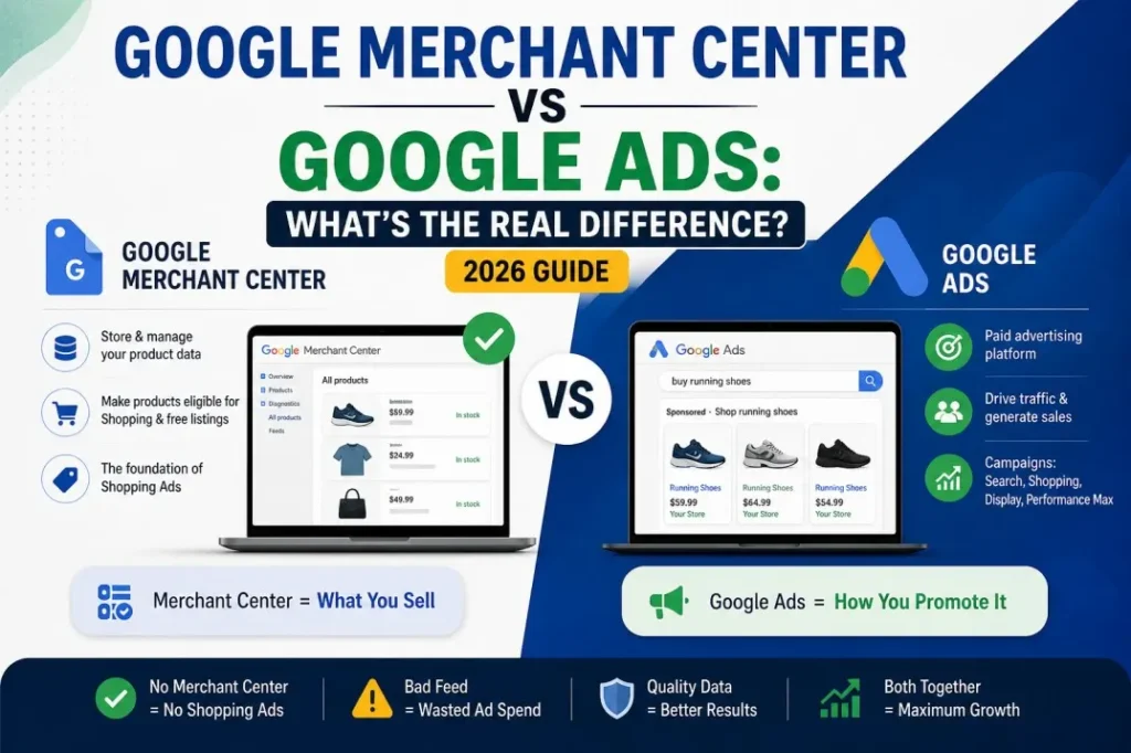 Google Merchant Center vs Google Ads What’s the Real Difference