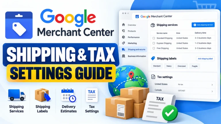 Google Merchant Center Shipping & Tax Guide